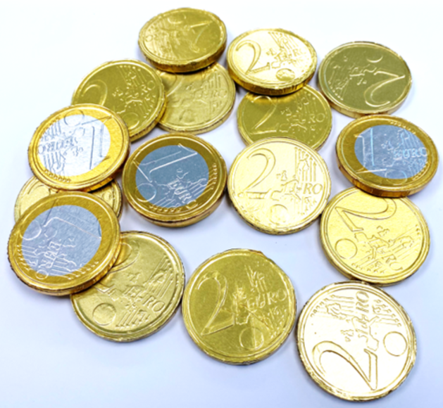 gouden chocolade munten 1kg
